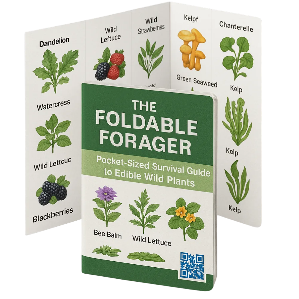 The Foldable Forager™ – Pocket-Sized Survival Guide to Edible Wild Plants
